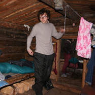 Alex packing up his stuff